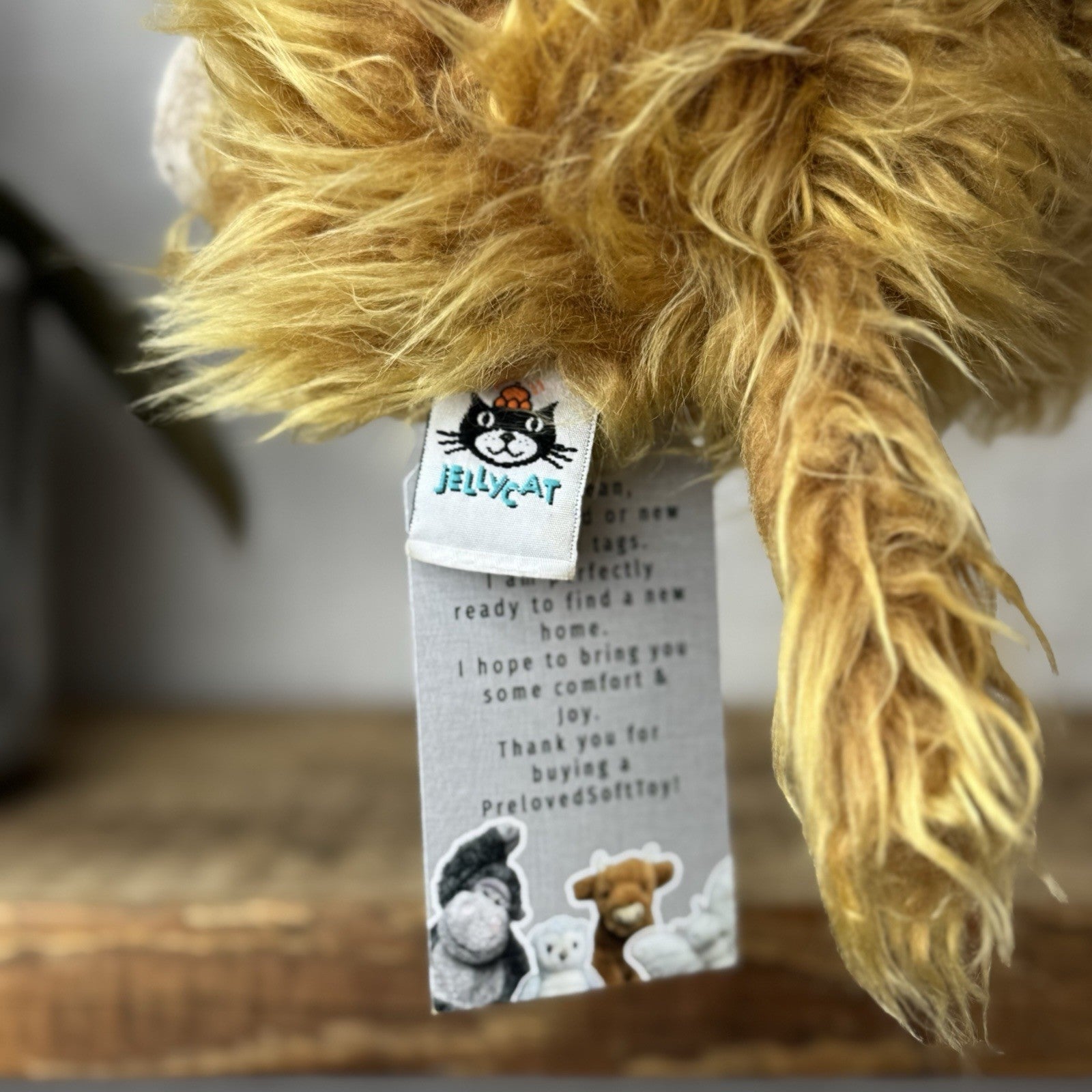 Jellycat Small Truffles Cow - Fluffy Cow Cushion Small Highland Cow Retired 7”