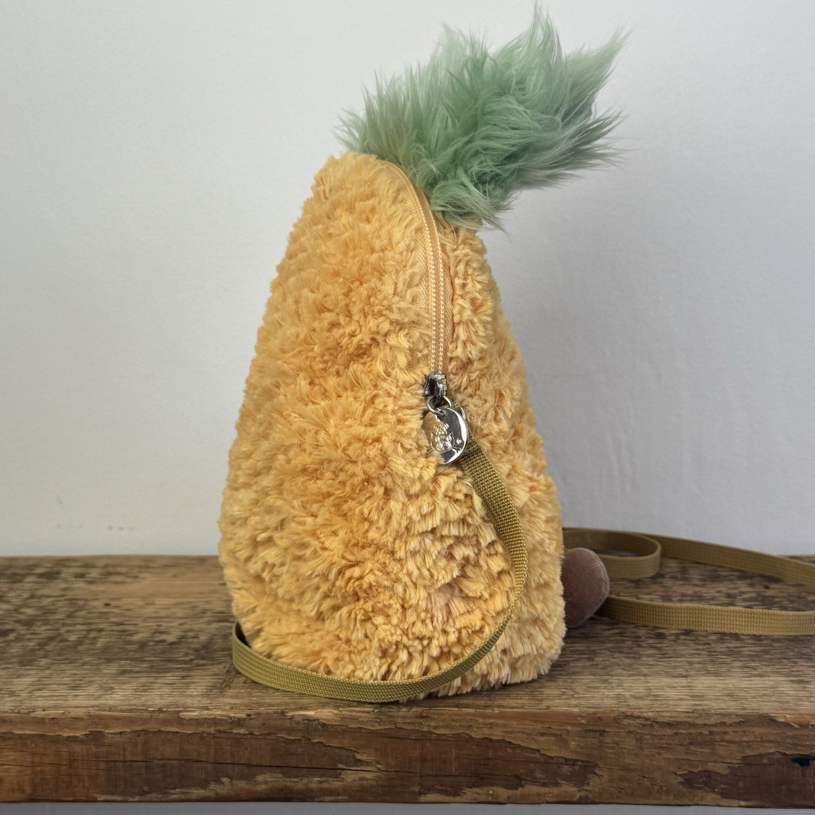 Jellycat Amuseable Pineapple Bag - Yellow Fruit Bag Collectible Zipped Bag