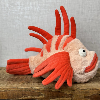 Jellycat Lois Lionfish - Retired Orange Fish Soft Toy Beanie Plush Tropical Fish