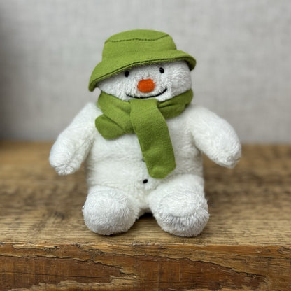 The Snowman Mini Soft Toy Baby Beanie - Christmas Rainbow Designs - R Briggs 5”