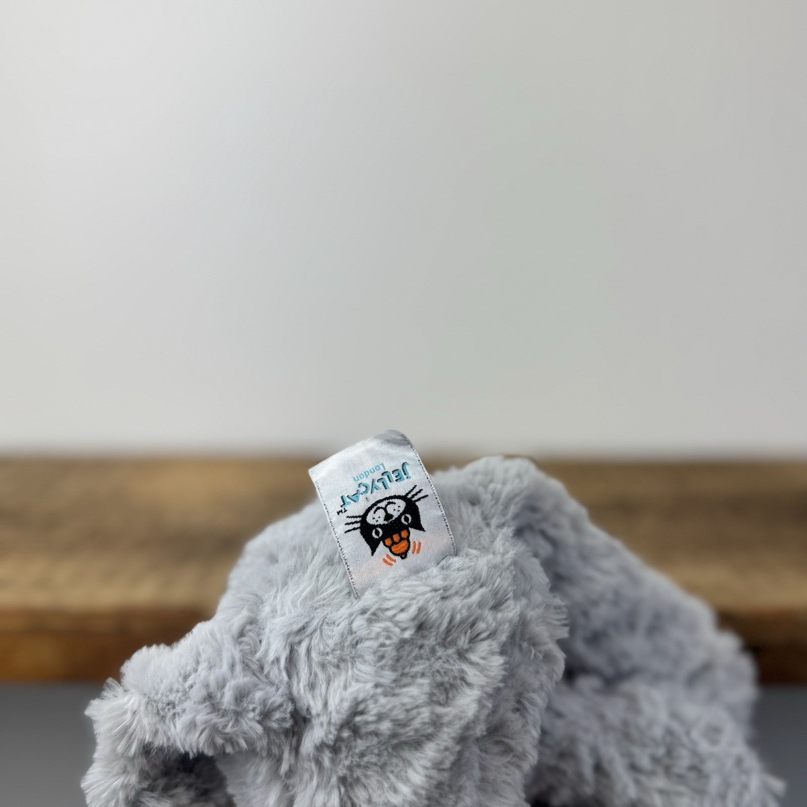 Jellycat Bobo Elephant - Grey Textured Beanie Soft Toy Retired Rare Vintage 14"