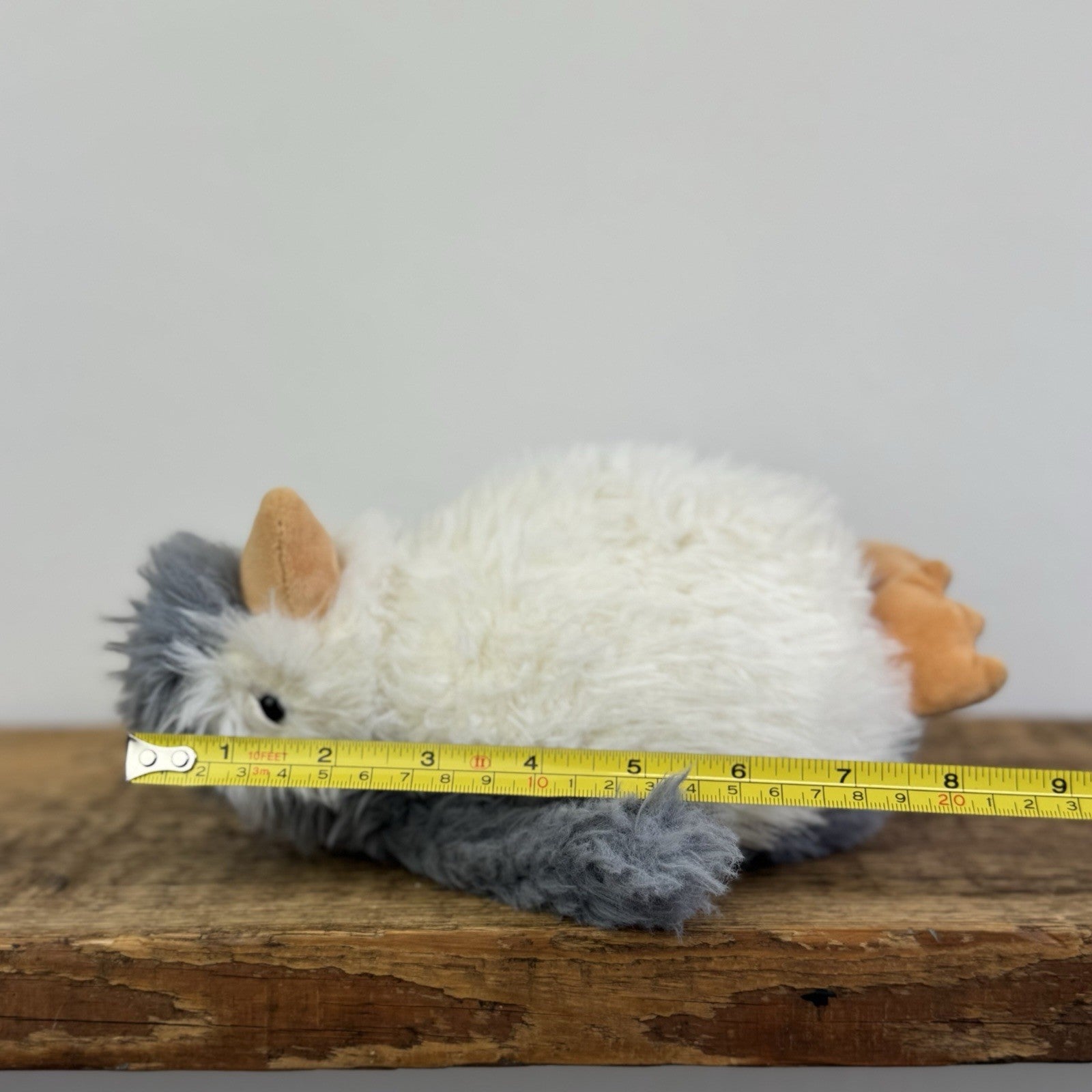 Jellycat Small Rolbie Penguin - Fluffy Grey Plump Penguin Beanie Retired 8"