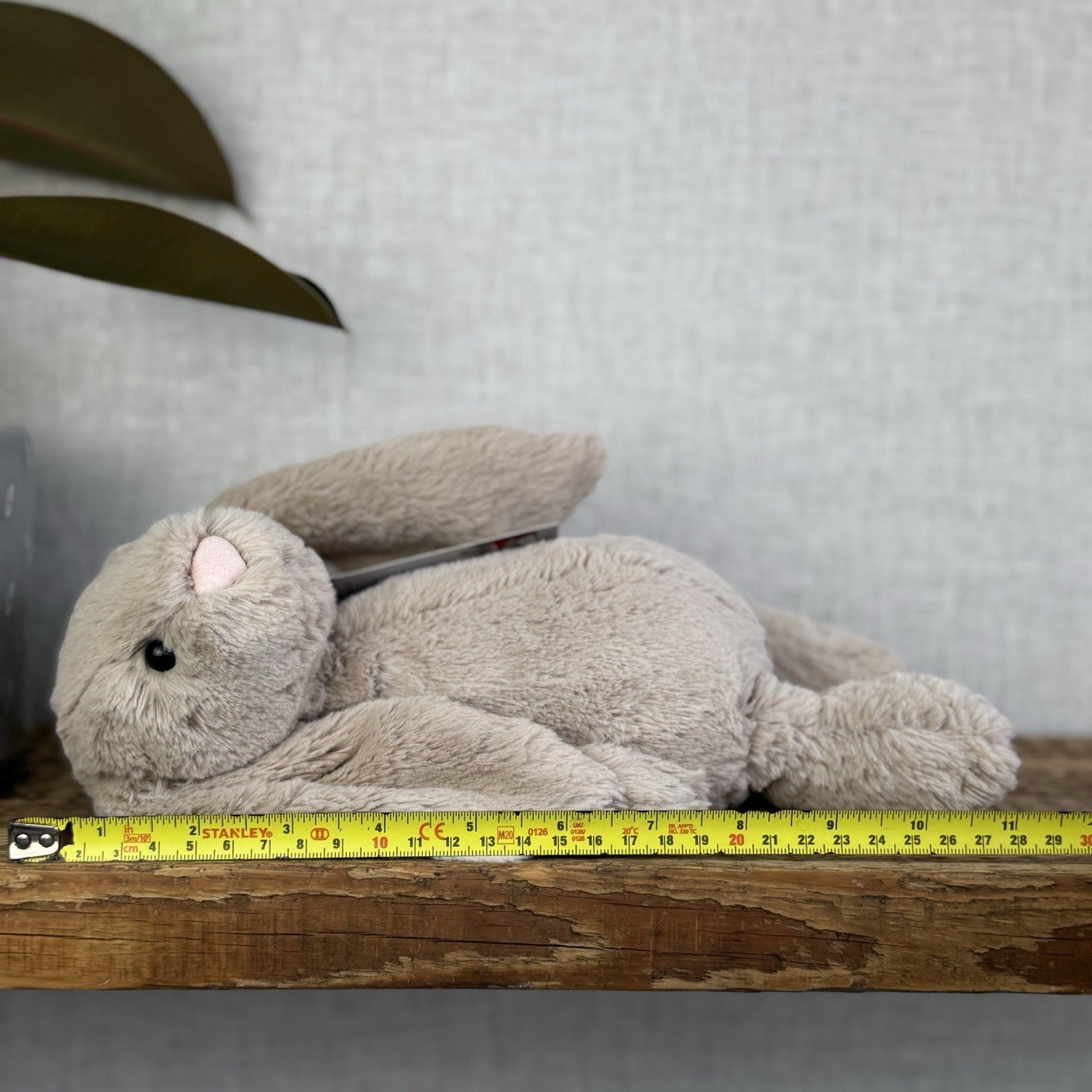 Jellycat Medium Bashful Beige Bunny - Light Brown Bunny Soft Toy Beanie 12” NWOT