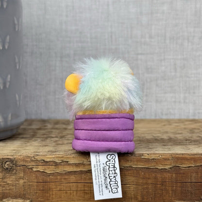 Squishmallow Squishville - Leonard The Lion + Accessory - Tiny Lion Rainbow Mane