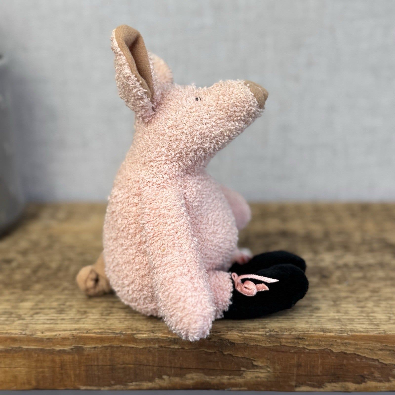 Manhattan Toy Company - Tip Toe Pig Vintage Soft Toy Beanie Piglet Ballet 7”