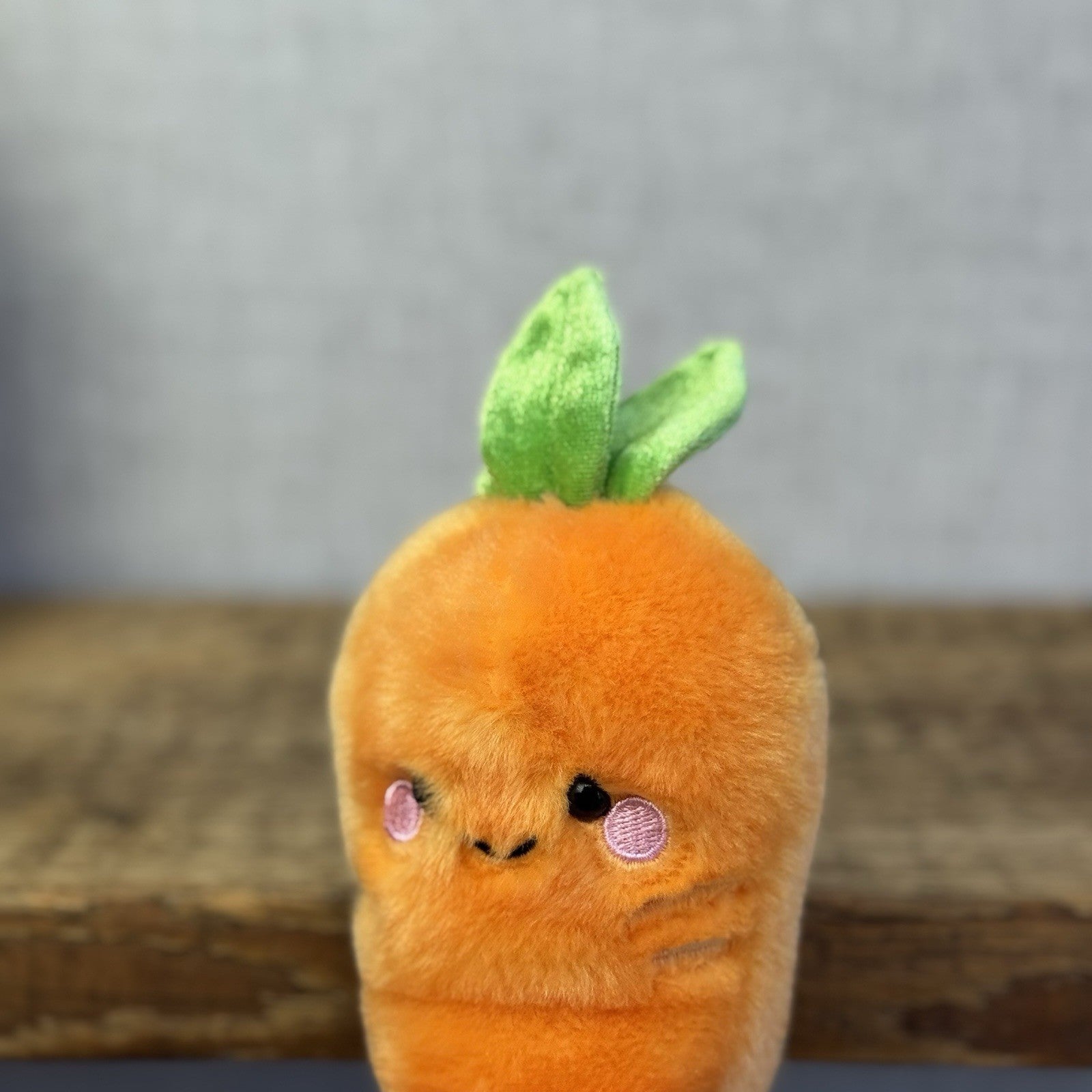 Aurora - Palm Pals Mini Beanbag Plush - Cheerful Carrot Mini Orange Carrot 5"