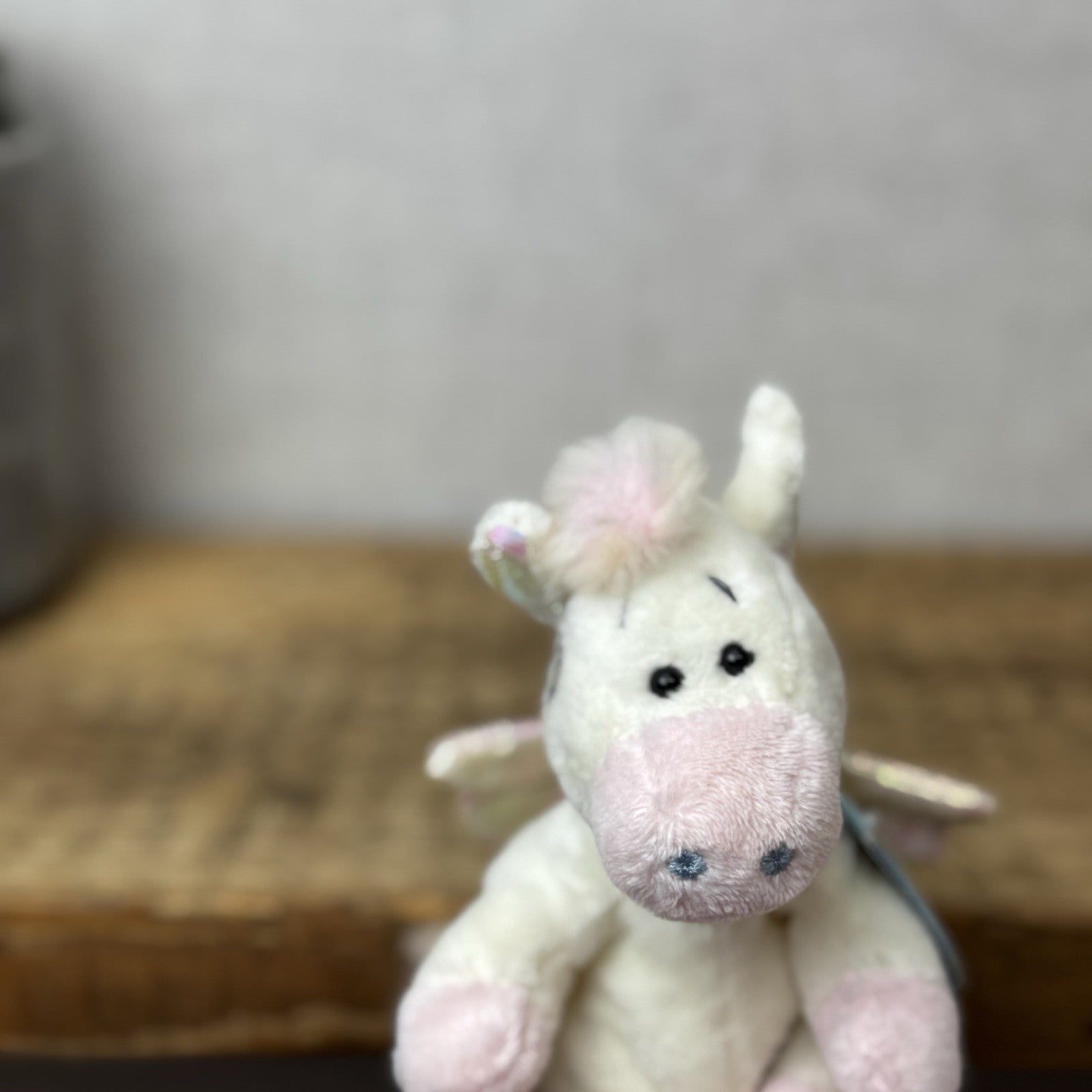 Blue Nose Friends - Glide Pegasus Unicorn #116 Pink/White Miniature Plush NWT 5"