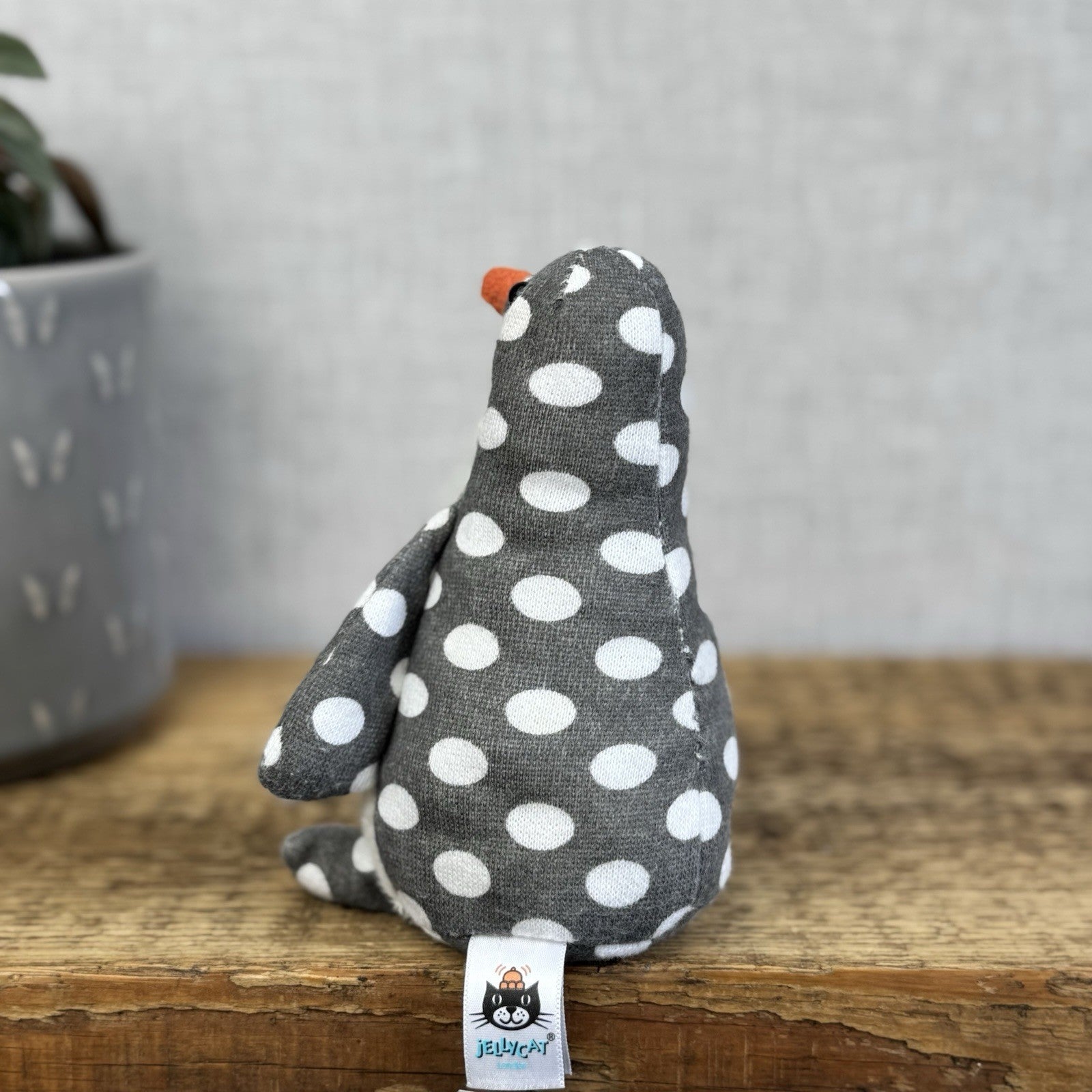 Jellycat Polka Dot Penguin - Miniature Cotton Spotty Penguin Plush Fluffy Belly