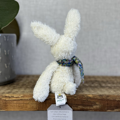 Jellycat Chi Chi Bunny Cream - Small Rabbit With Scarf Beanie Retired Rare 10”