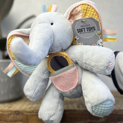 Jellycat Elephant Activity Soft Sensory Baby Toy - Peek A Boo Elly - Baby Toy