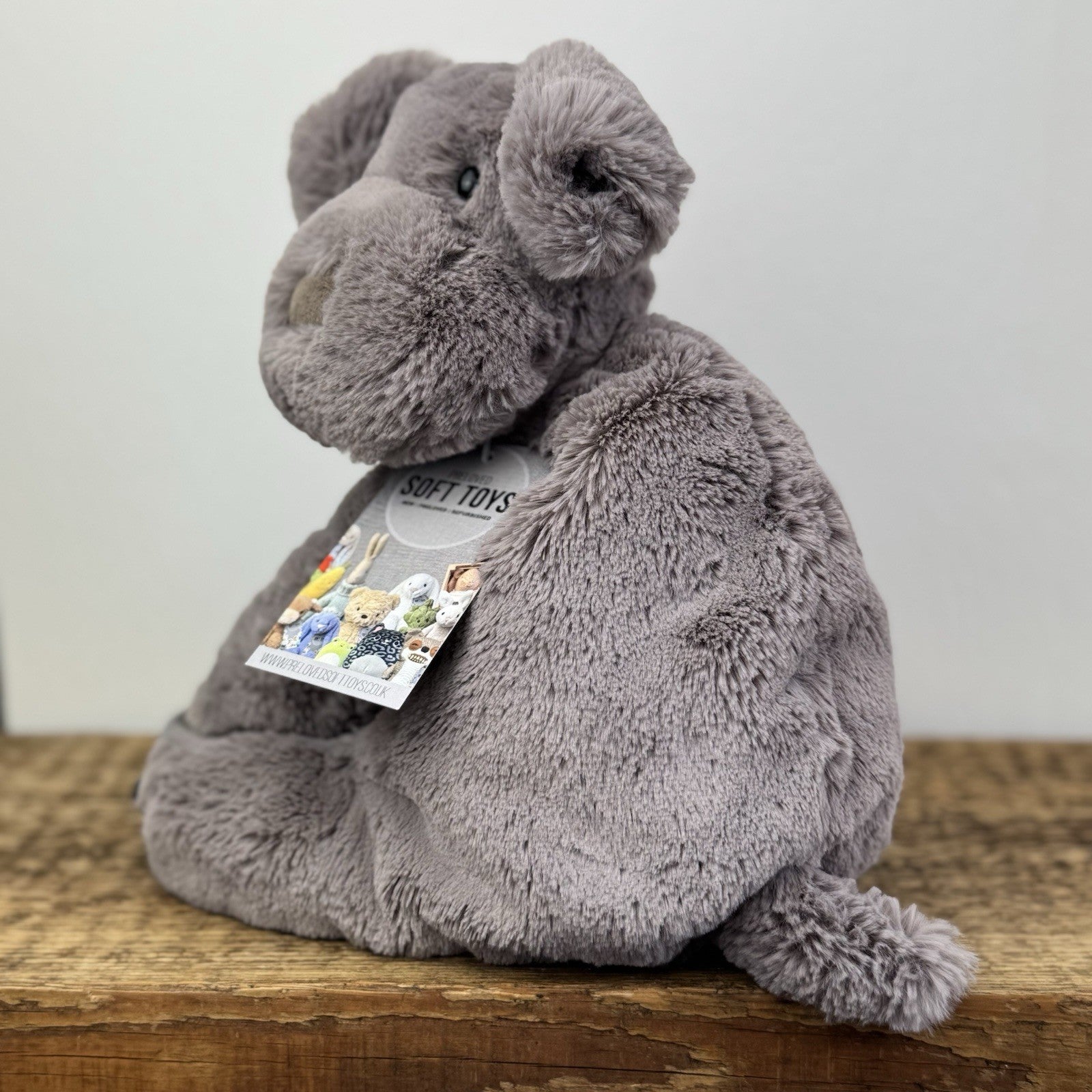 Jellycat Huggady Dog Rucksack - New Without Tags Grey Dog Bag Rare Retired NWOT