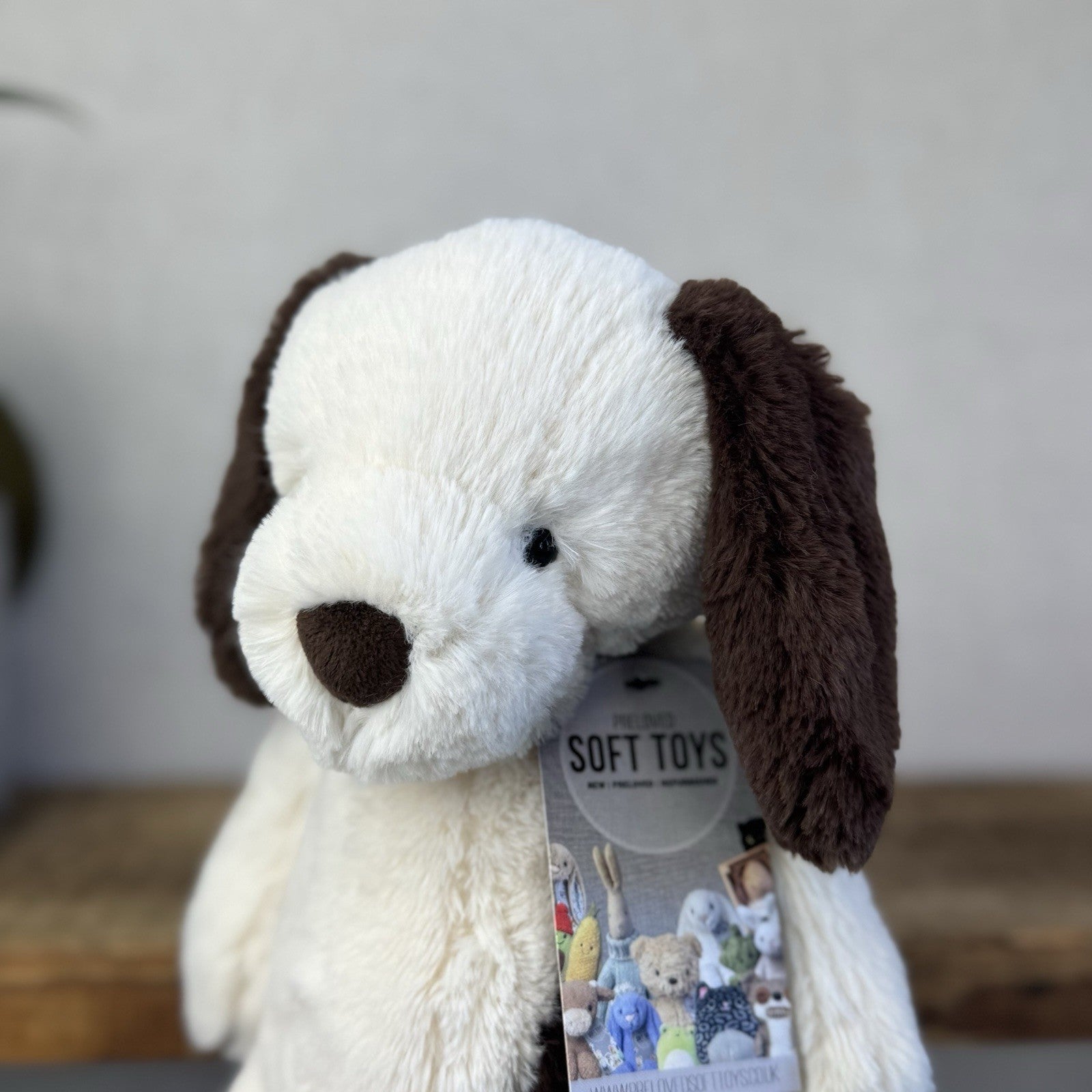 Jellycat Medium Puffles Dog Puppy - Super Soft Puppy Dog Medium Retired 12”