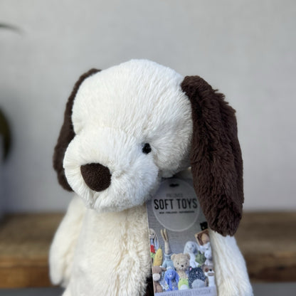 Jellycat Medium Puffles Dog Puppy - Super Soft Puppy Dog Medium Retired 12”