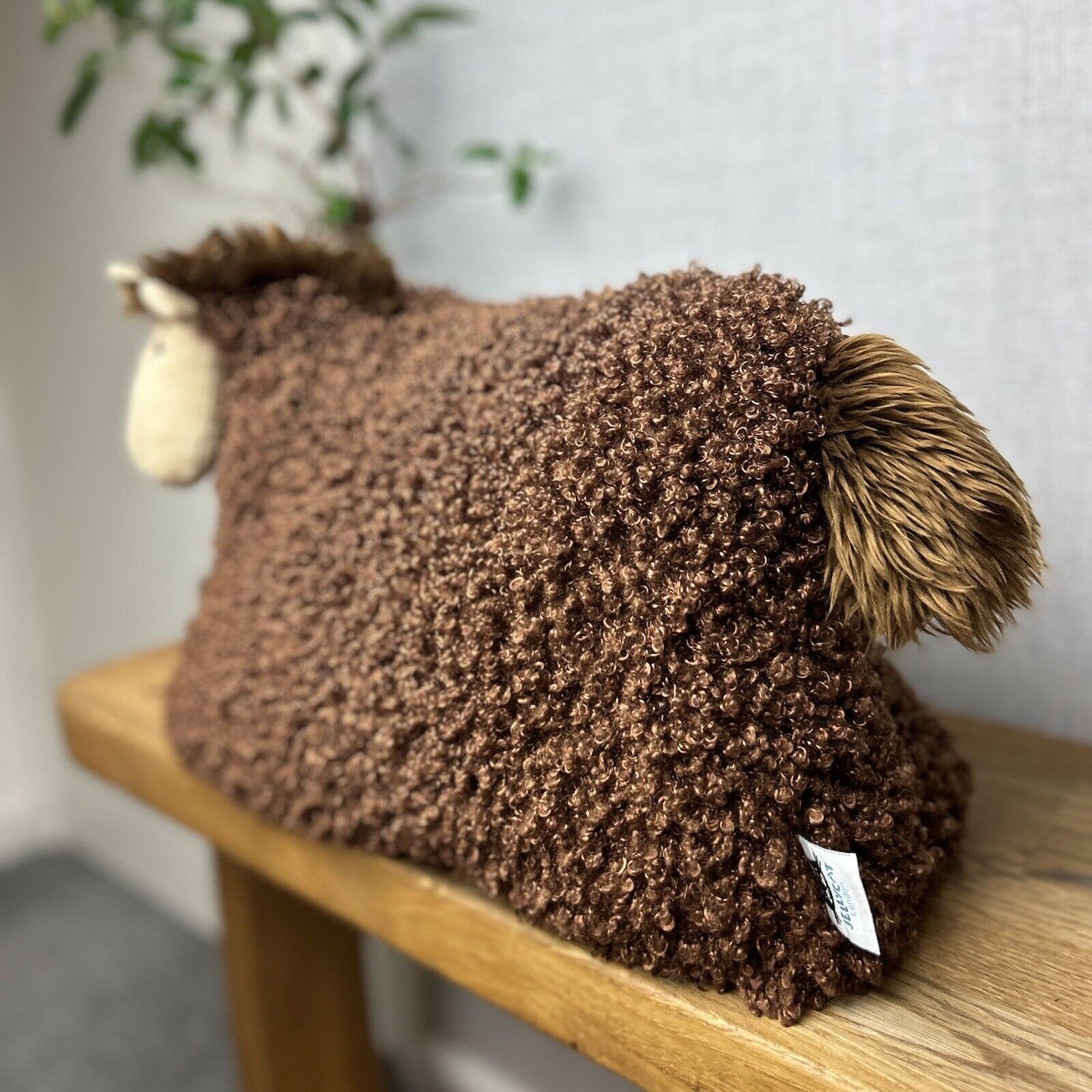Jellycat Cushillow Horse - Pony/Horse Cushion - Curly Horse Pillow - RARE