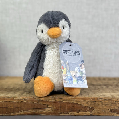 Jellycat Bashful Grey Bashful Penguin - Small Retired Grey  Penguin Beanie 8”