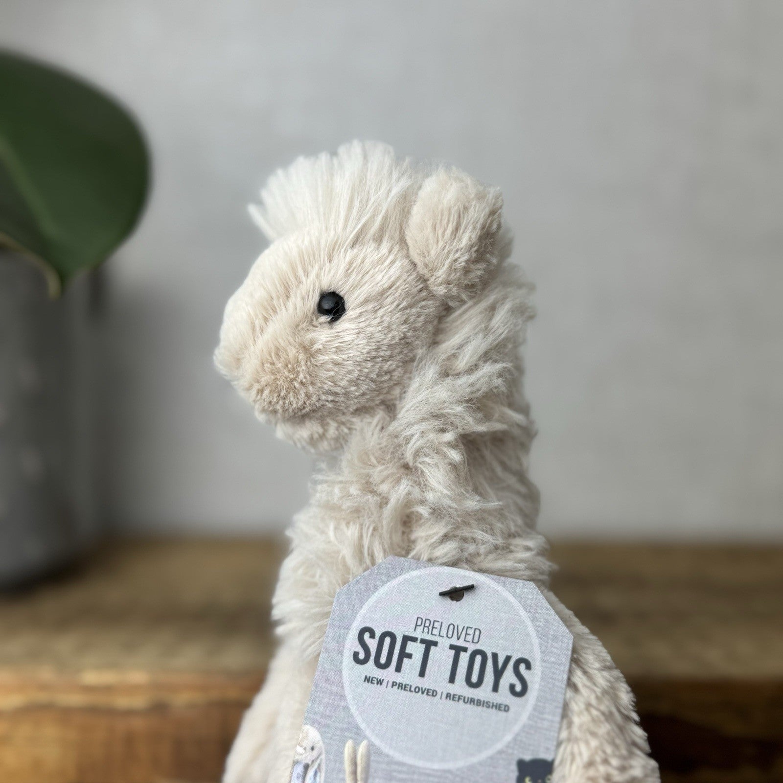 Jellycat Small Bashful Llama - Little Llama Light Beige Beanie Plush Teddy 8”