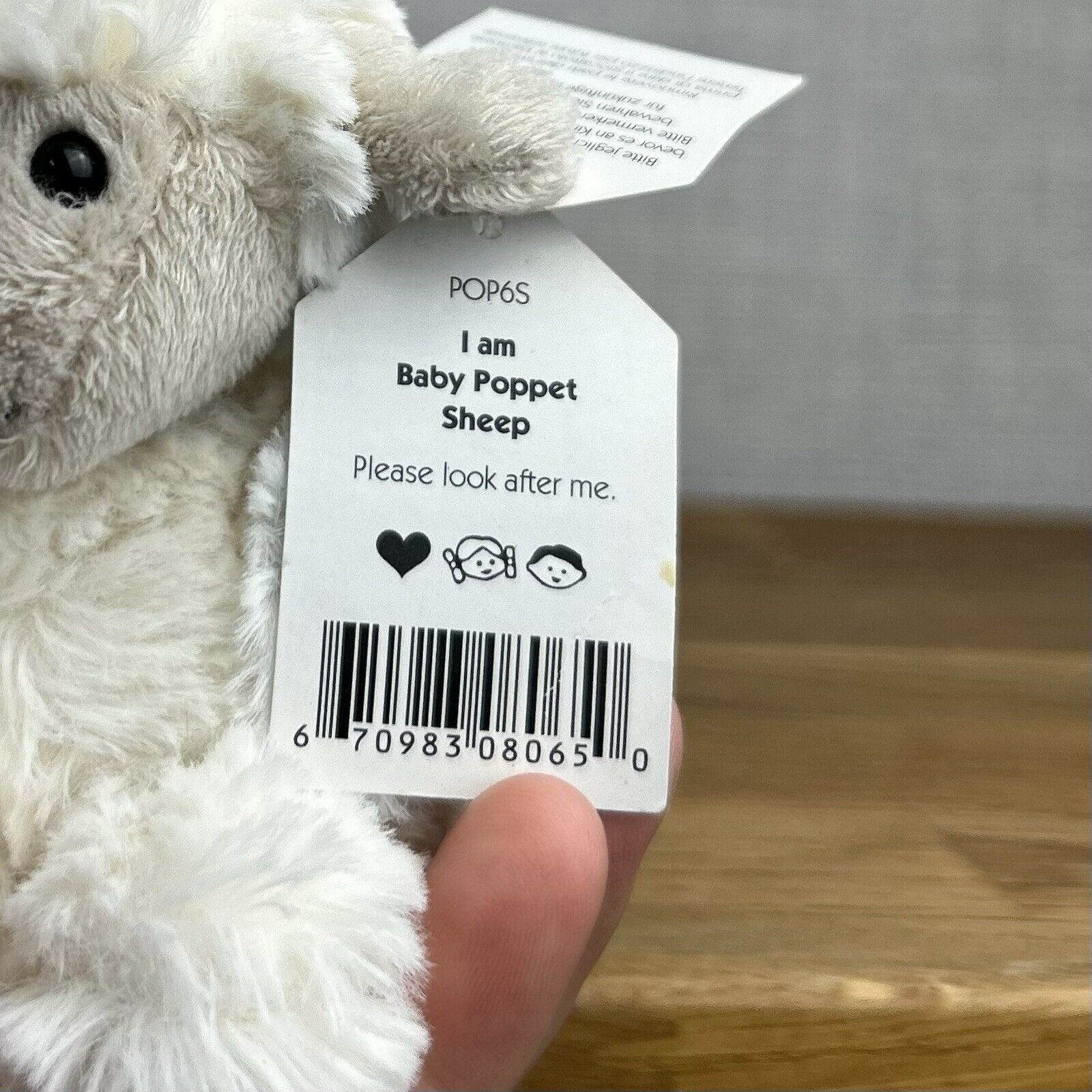 Jellycat Baby Poppet Sheep With Tags - Tiny Poppet Sheep - Baby Poppet 4”