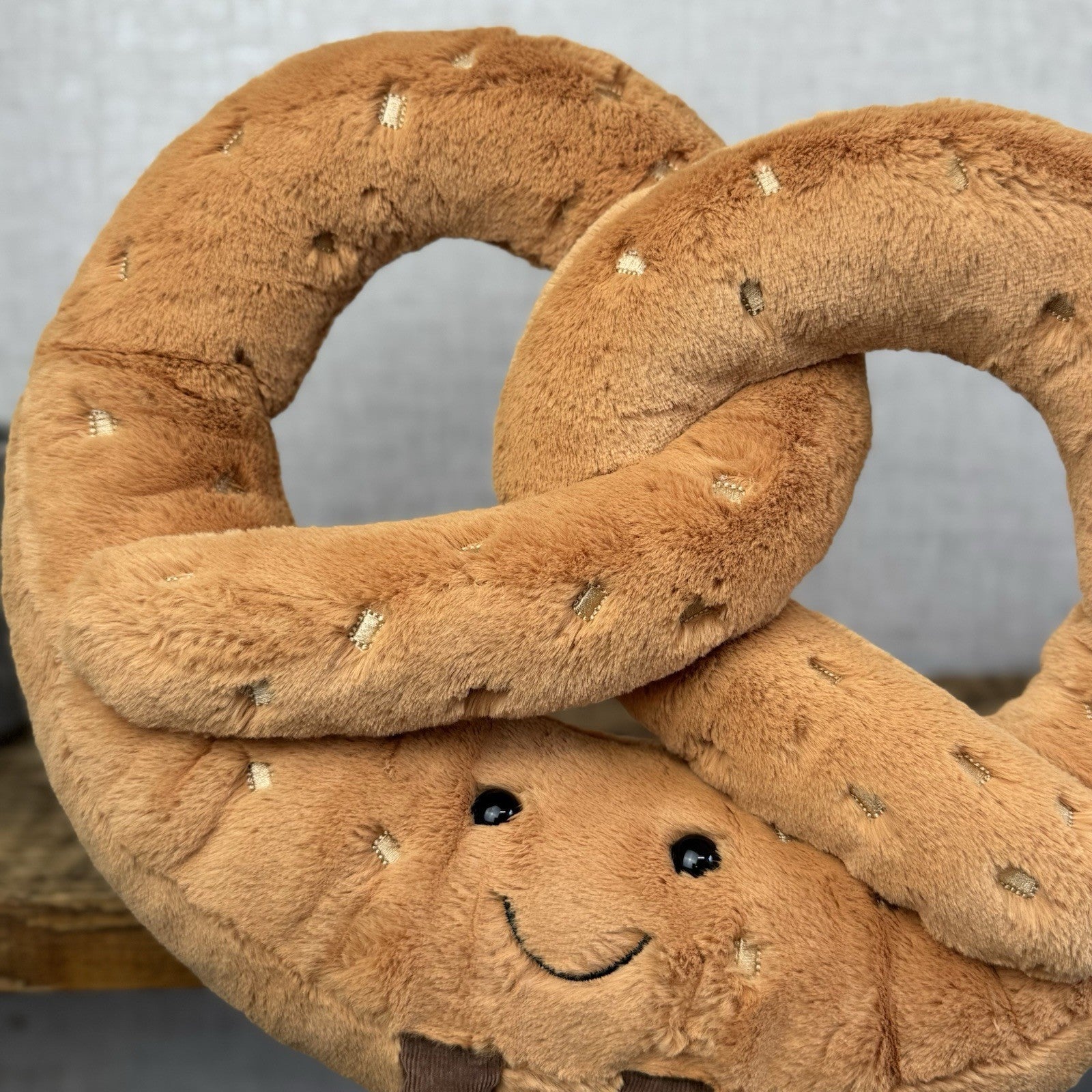 Jellycat Huge Amuseable Pretzel - Huge Pretzel Soft Toy Beanie Retired Large 12”