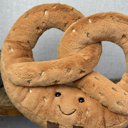 Jellycat Huge Amuseable Pretzel - Huge Pretzel Soft Toy Beanie Retired Large 12”