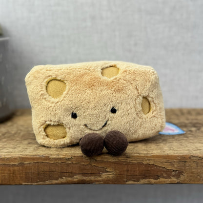 Jellycat Amuseable Swiss Cheese - Cheese Jellycat Beanie Food Rare With Tags 8”