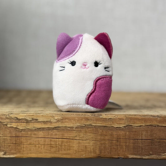 Squishmallow Squishville - Genevieve The Purple Cat - Purple Cat Tiny 2” Squish