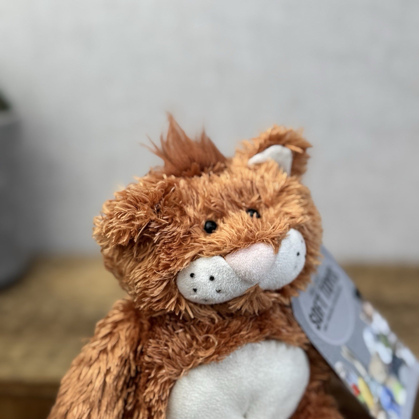 Jellycat Fred The Alley Cat - Vintage Ginger Scruffy Cat Soft Toy Collectible 8"
