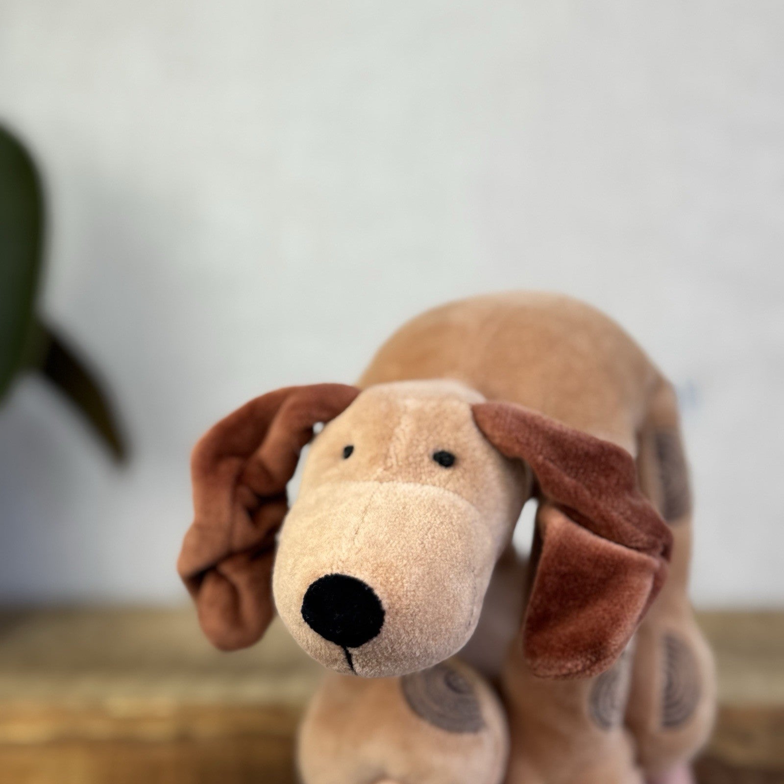 Jellycat Footfall Dog - Vintage Brown Jellycat Dog Beanie Retired Rare With Tags