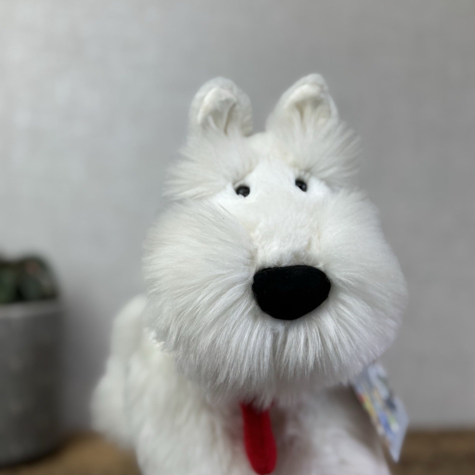 Jellycat X John Lewis Collab - Christmas Terrier Beanie Soft Toy Puppy Westie 8"