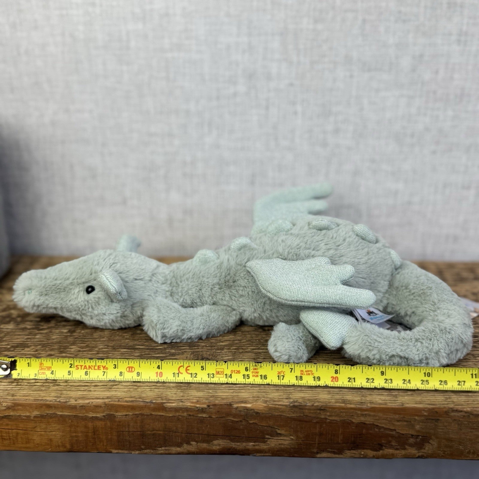 Jellycat Little Sage Dragon - Small Green Dragon Sparkly Wings Beanie Plush 11”