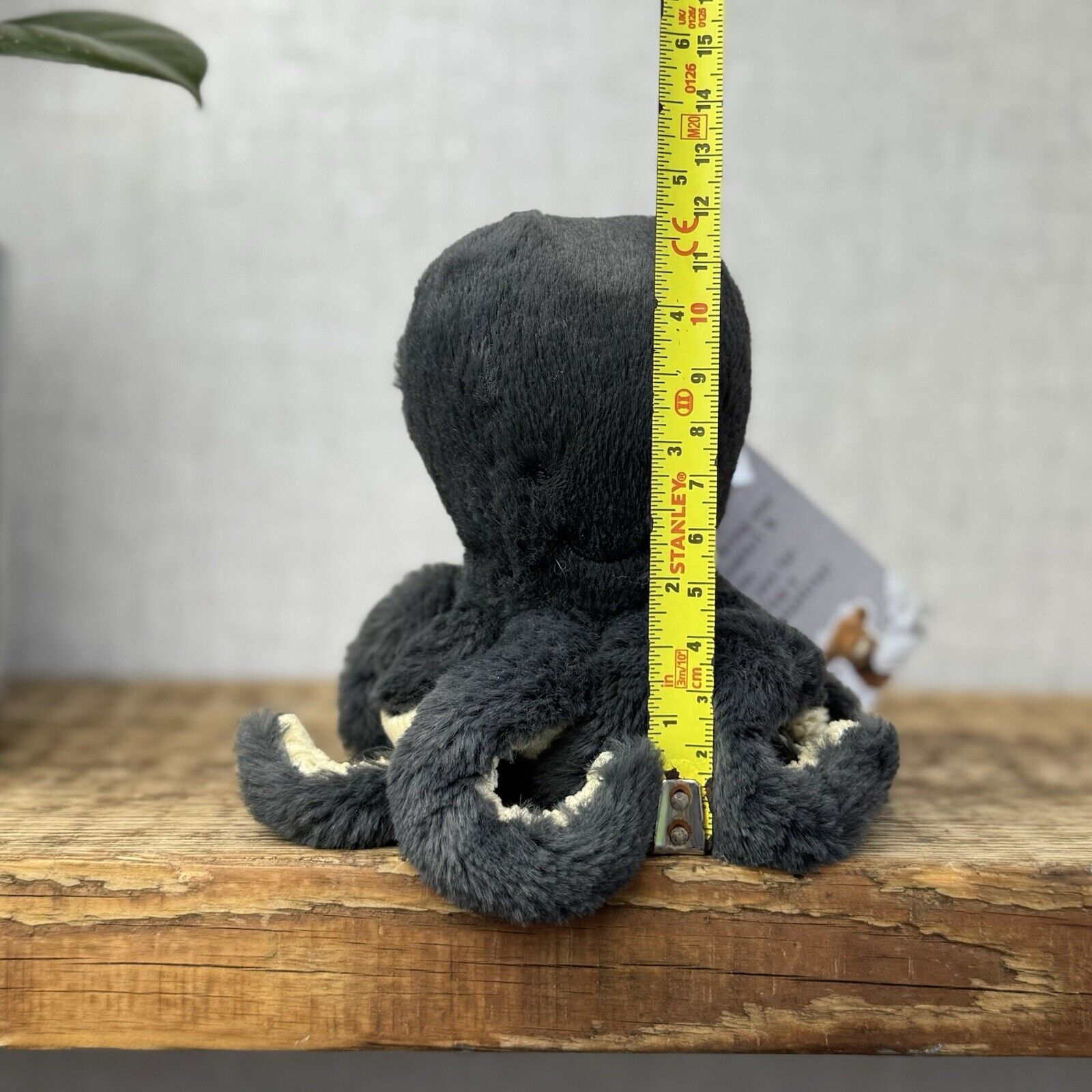 Jellycat Baby Inky Octopus - Tiny Black Octopus - Small Octopus Beanie 5" (2)