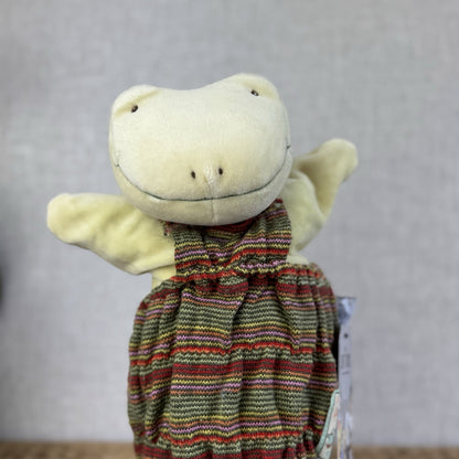 Moulin Roty Frog Soft Hand Puppet - Frog Puppet - Moulin Roty La Grande Famille