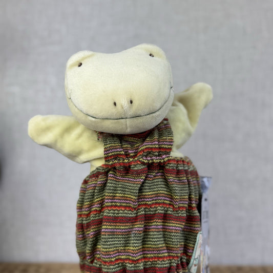 Moulin Roty Frog Soft Hand Puppet - Frog Puppet - Moulin Roty La Grande Famille