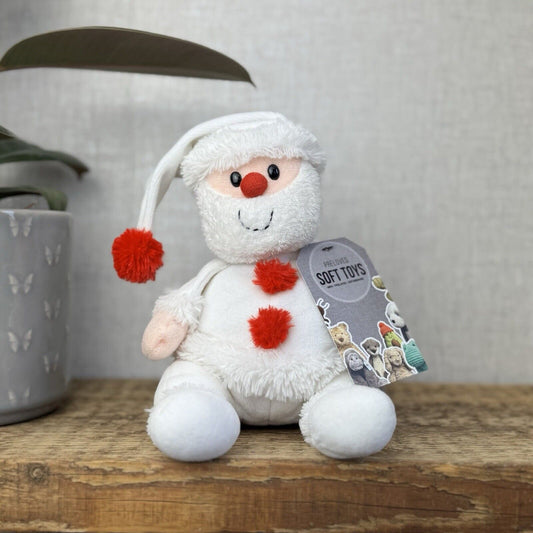 The Little White Company Beanie Santa - Jellycat Collaborative Christmas 10"
