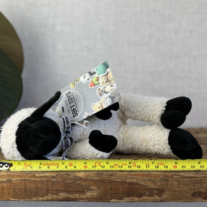 Manhattan Toy Company Lamb Floppy Sheep Soft Toy Black/Off White Lamb Plush 9”