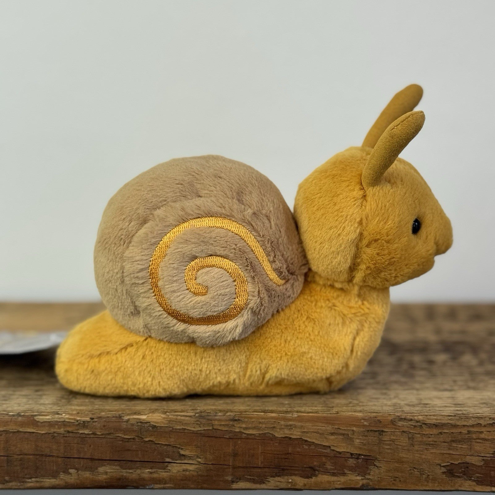 Jellycat Sandy Snail - Retired Small Yellow Snail Soft Toy Beanie Rare 6"