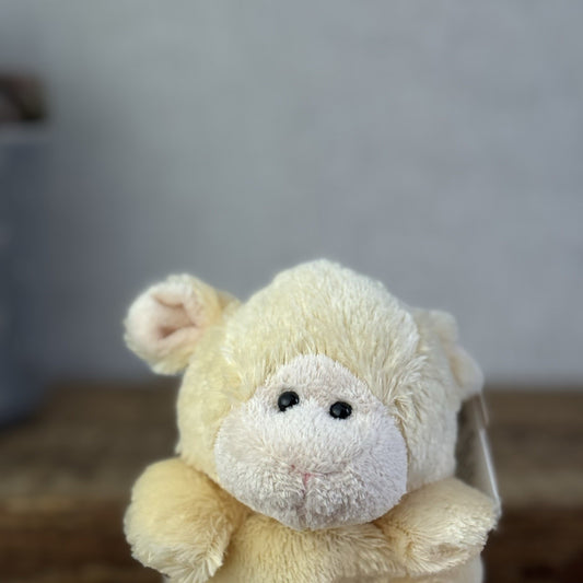 Russ Berrie Luvvies - Lamb/sheep Small Pudding Beanbag Soft Toy With Tags 5”
