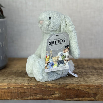 Jellycat Rare Retired Small Bashful Seaspray Pale Green Bashful Bunny NWOT