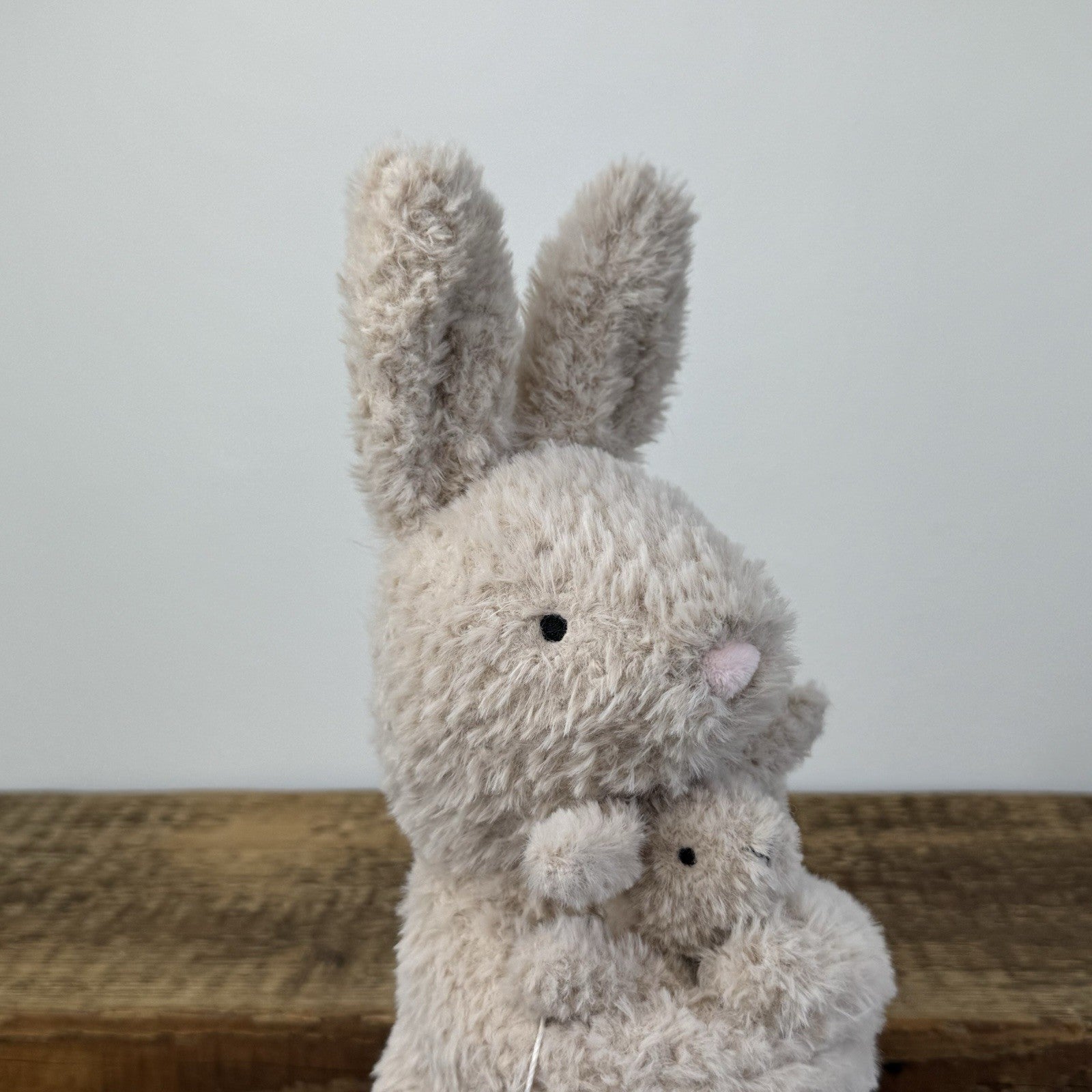 Jellycat Huddles Bunny Beige Rabbit Hare Mum With Baby Soft Plush Toy 14"