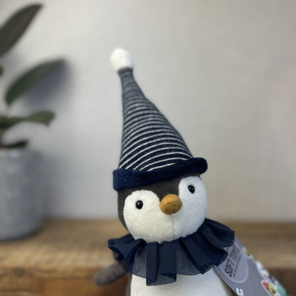 Jellycat Yule Penguin - Scandi Christmas Beanie Plush Toy Retired Medium 11"