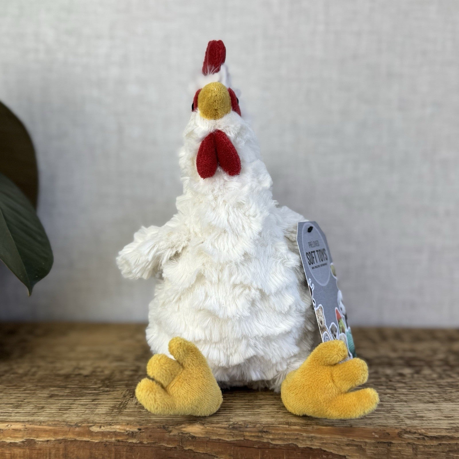 Jellycat Bessie Chicken - Small White Beanie Chicken Soft Toy Retired Rare 10”