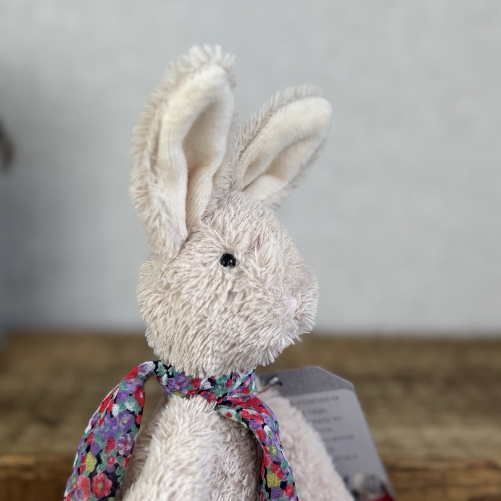 Jellycat Chi Chi Bunny Beige - Small Rabbit With Scarf Beanie Retired Rare 10”