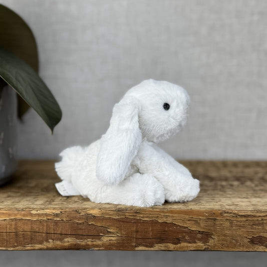 Jellycat Tiny White Smudge Bunny Rabbit - Tiny White Company Exclusive Smudge 8”