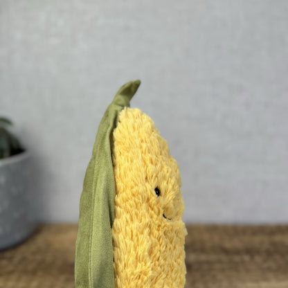 Jellycat Amuseable Corn On The Cob - Corn Cob With Legs Medium Retired Plush 12"