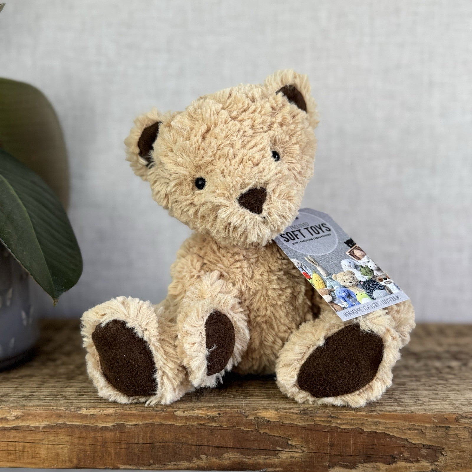 Jellycat Small Edward Bear - Light Brown Traditional Beige Bear Retired 10”