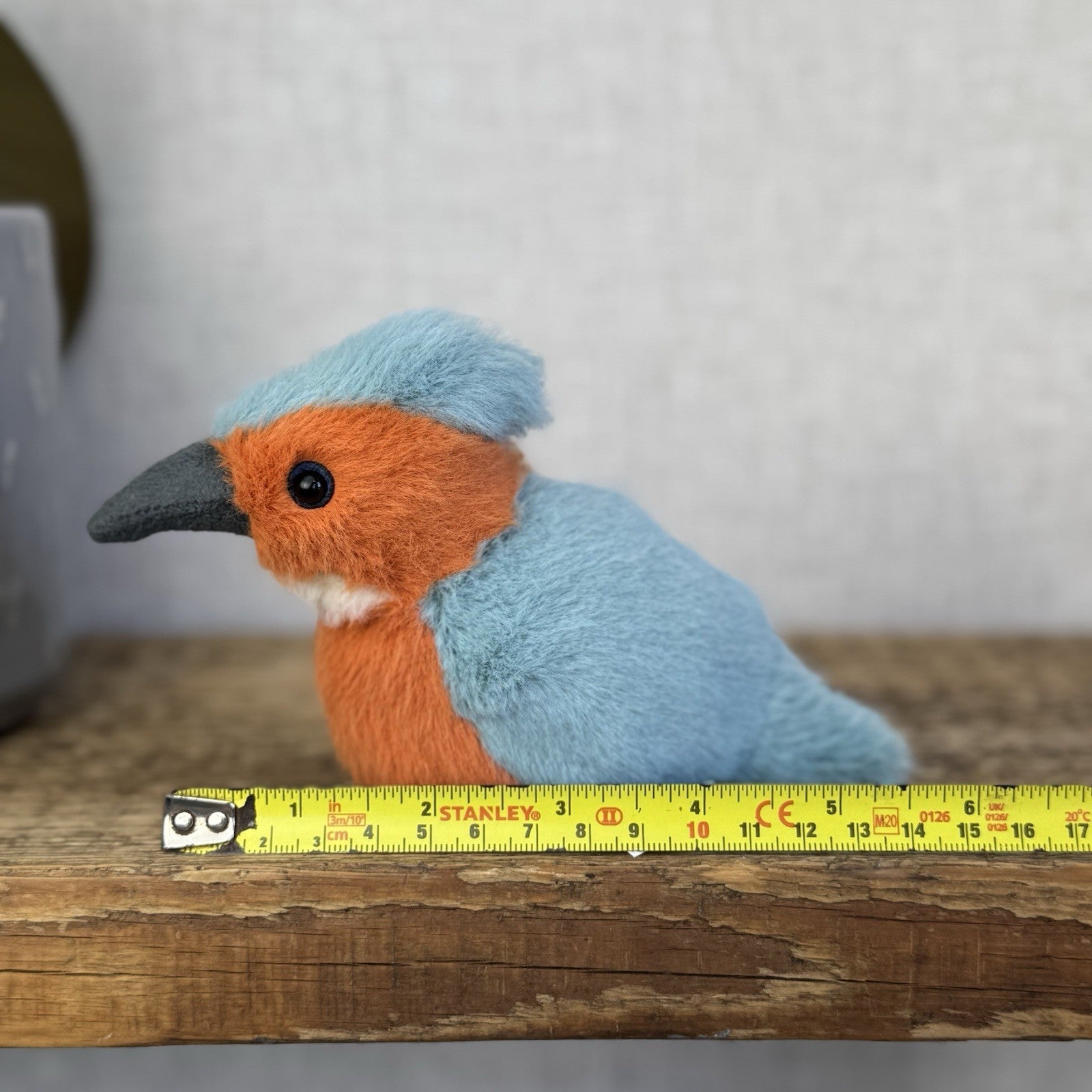 Jellycat Birdling Kingfisher - Small Fluffy Beanie Bird Plush Pocket Pal Tags 5"