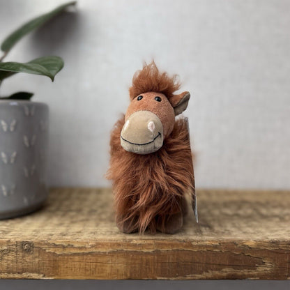 Jellycat Small Shaggy Pony - Small Standing Fluffy Hairy Pony Horse Vintage 5"