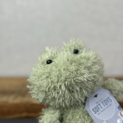 Jellycat Little Frog - Fluffy Little Frog - Light Gren Frog Plush Soft Toy Small