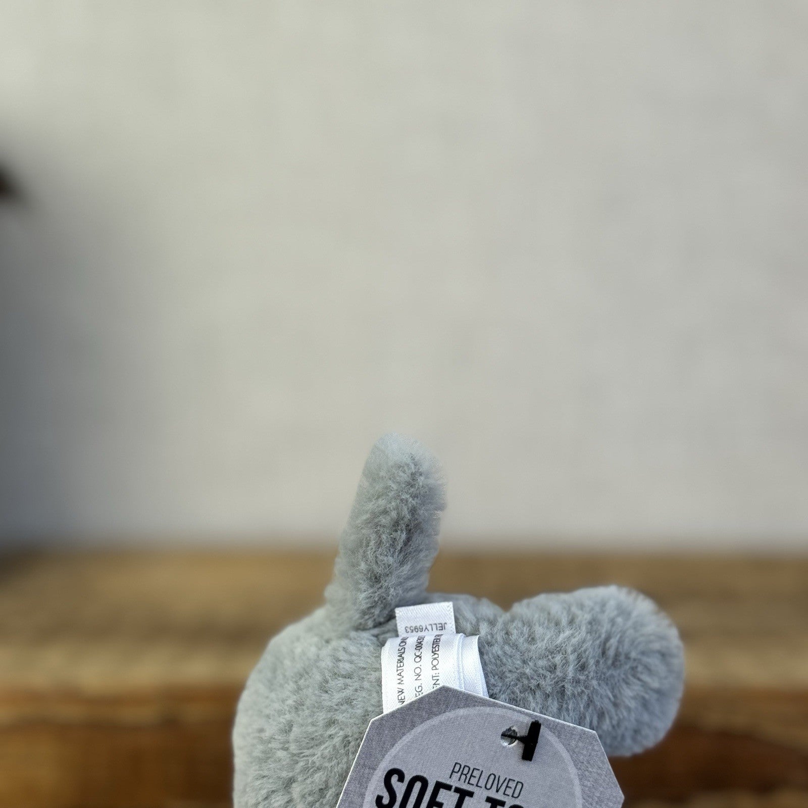 Jellycat Diddle Elephant - Tiny Grey Fluffy Elephant Plush Toy Beanie Mini 5"