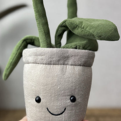 Jellycat Amuseable White Orchid - Retired Jellycat Potted Plant Medium 12"