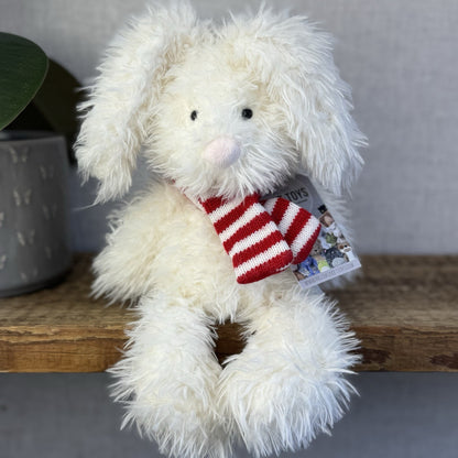Laura Ashley Angora Bunny - Angora Bunny In Red Scarf - Jellycat Collaboration